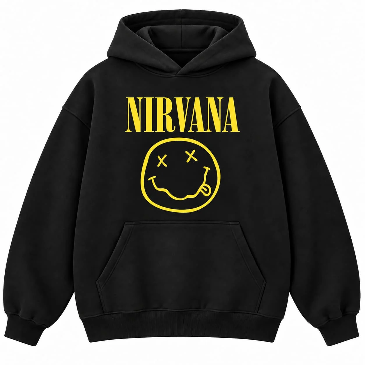 Neuer Nirvana Rock Band Hip Hop Oversized Herbst Winter Y2K Unisex Herren Hoodie Damen Sweatshirt Pullover Top Baumwolle Herren Hoodie