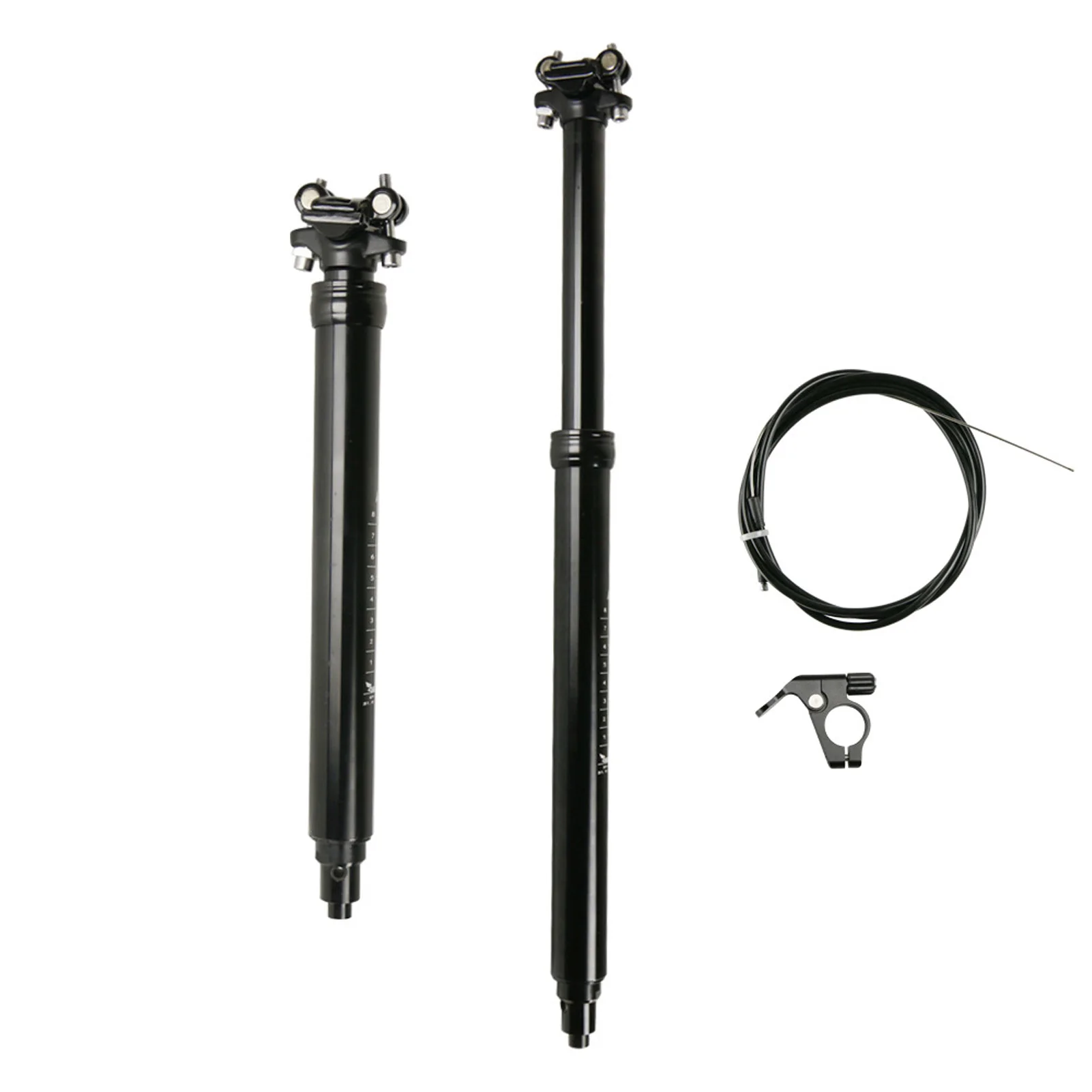 

Mountain Bike Dropper Seat Post 31.6mm Aluminum Hydraulic Lock 100-170mm Travel Bicycle Remote-Controlled Dropper Seatpost