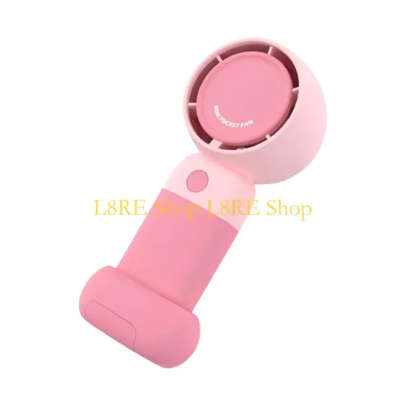 L8RE USB -зарядный вентилятор ручного вентилятора Съемный базовый вентилятор с регулируемой скоростью для студентов охлаждает и