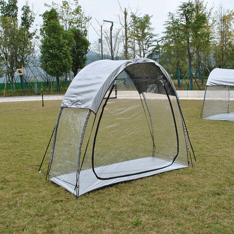 Rainfly Included Sports Tent for 1-2 Person, Weather Proof Tent Shelter, Clear View Bubble Tent for Watching Sports Events