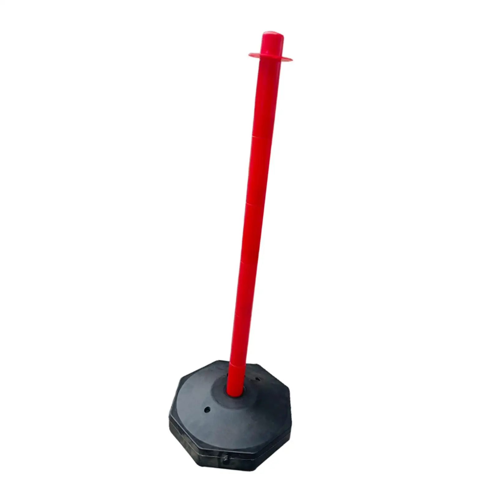 عمود ركن مخروطي لمرور المرور مقاس 33 بوصة مع قاعدة قابلة للتعبئة لتحذير حركة المرور