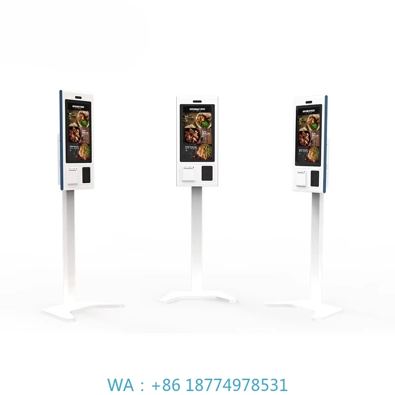 Self-Service Payment Ordering Kiosk Machine  Automatic Self Service  Payment Terminal Kiosk Printer Qr Code Scanner