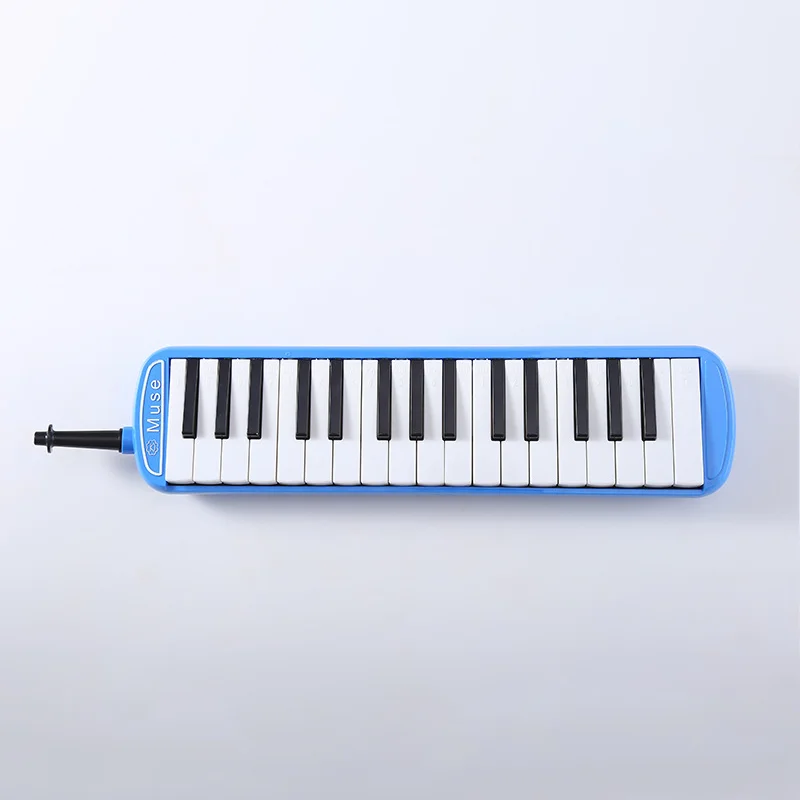 Harmonika Melodica untuk orang dewasa, 32 kunci, latihan, alat musik, Keyboard dengan kotak penyimpanan plastik berongga