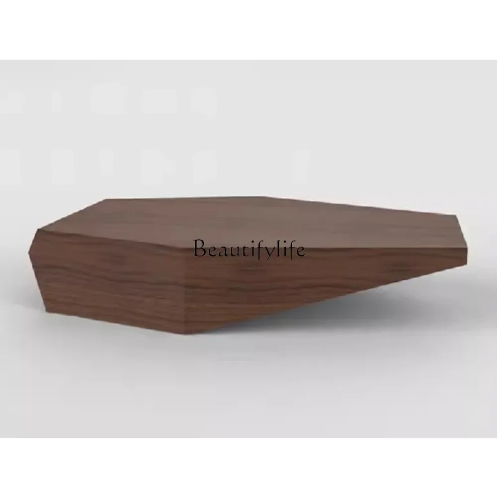 

ls 35Coffee Table Nordic Simple Living Room Shaped Walnut Color Coffee Table