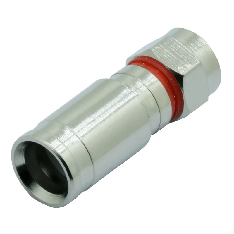 RG6 RG59 Weatherproof F Compression Connector RG-6 Compression RF Coaxial Connector Adapter R Connector