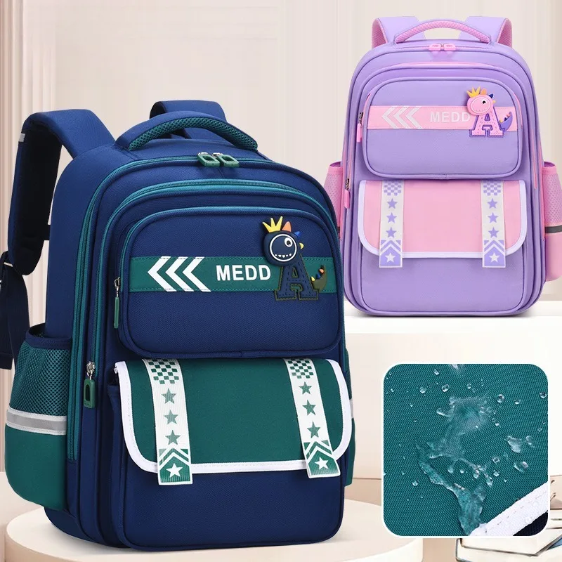 2026 Primary Students Schoolbags Kids Rucksack Boys Girls Cute Backpacks Spine-Protecting Satchels Large Waterproof Book Bag