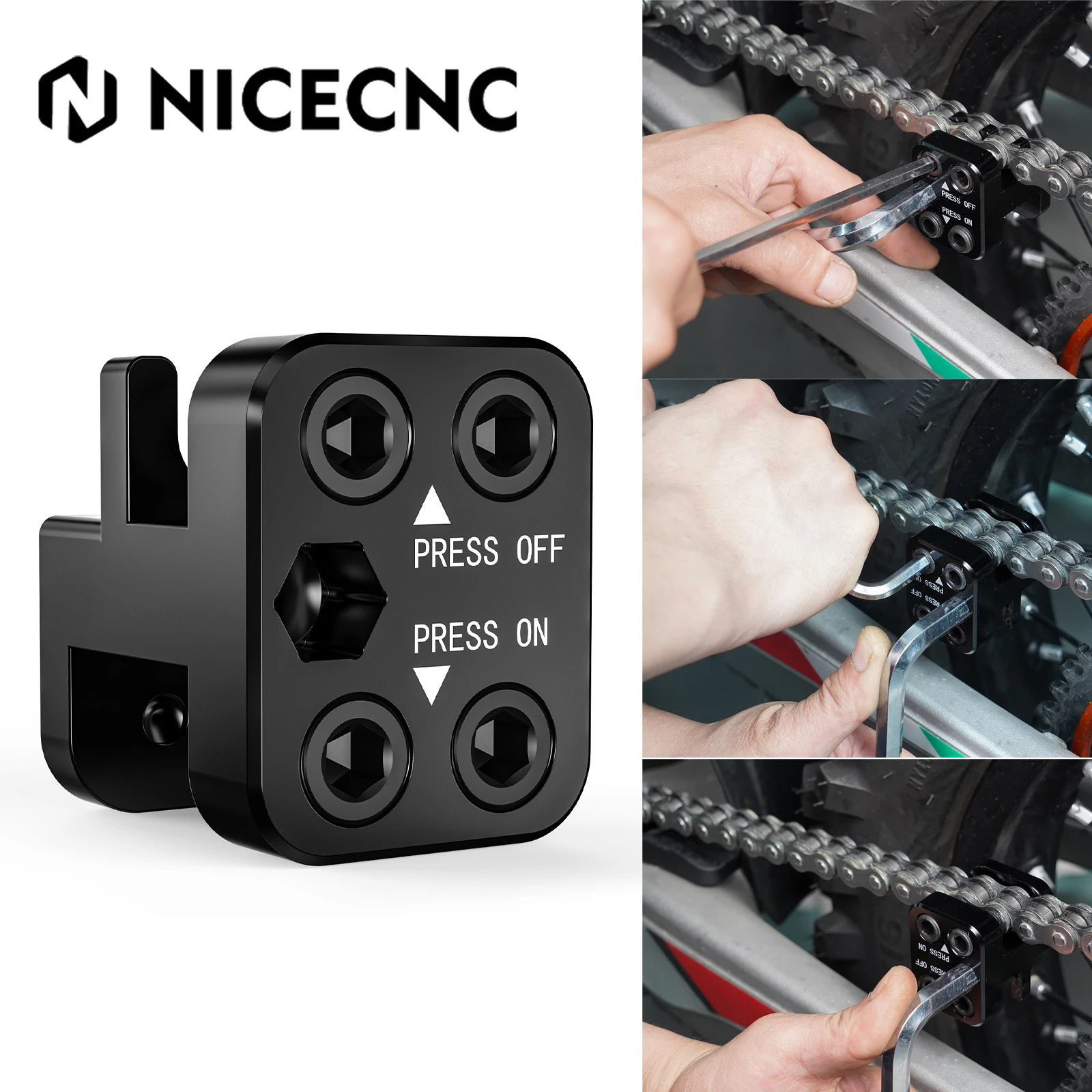 AliExpress NICECNC Master Link Press Tool For Honda Yamaha Kawasaki Suzuki KTM Husqvarna BMW Aprilia Triumph Ducati CF-Moto ATV UTV Dirt Bike