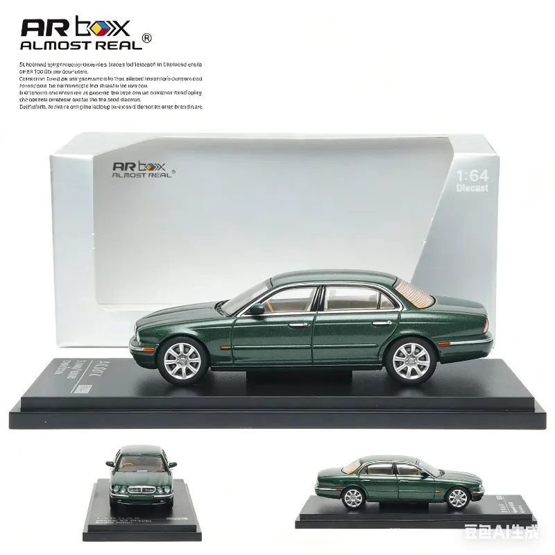

Модель автомобиля AR Box 1:64 Jaguar XJ350 из литого сплава, статическая, для мальчиков, праздничный подарок, коллекционный предмет для взрослых, украшение.