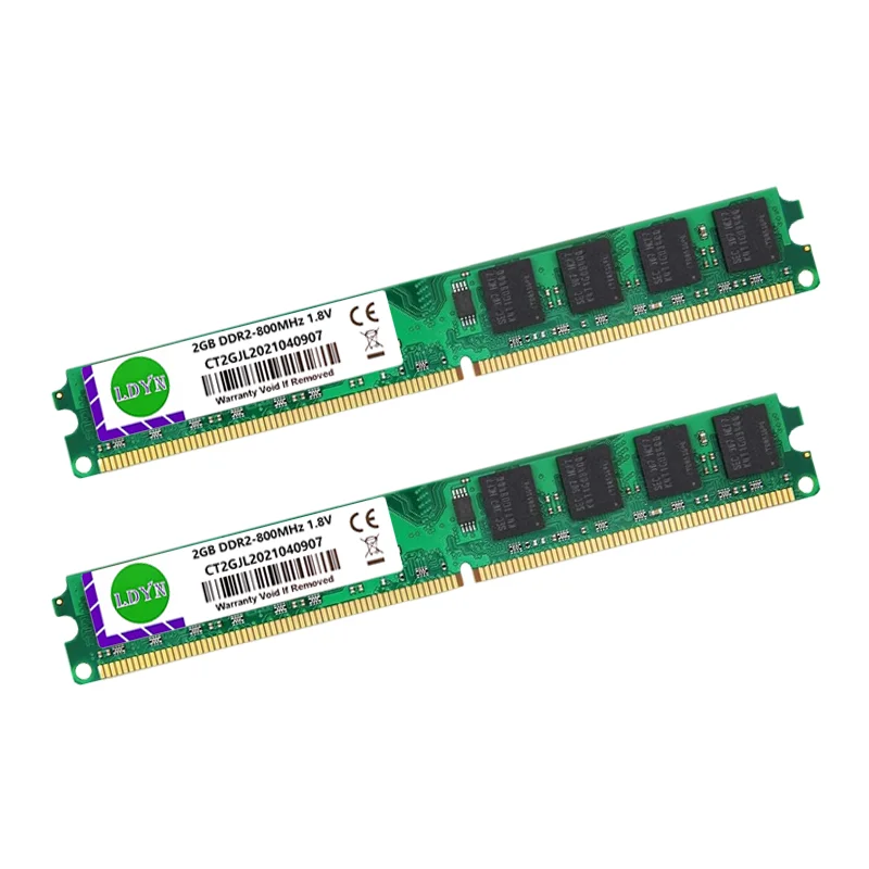 4PCS DDR2 2GB 800MHz 1.8V RAM 240Pin Desktop