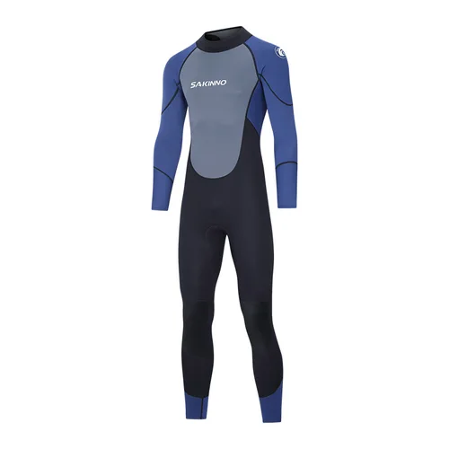Imagen 2 del producto Traje de neopreno de 3mm o 2mm de grosor para hombre, cuerpo completo o corto, manga larga/corta, cremallera trasera, traje de buceo térmico para Surf y buceo