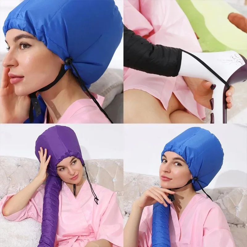 Novo Secador de Cabelo com Capuz, Secagem Rápida, Ideal para Cabelos Naturais e Condicionamento Profundo, Portátil e Leve para Viagens