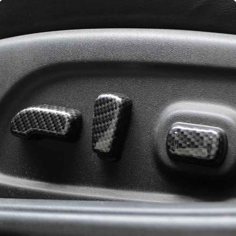 For Nissan X-Trail Xtrail T32 Rogue 2014-2020 For Renault Koleos Seat Adjust Switch Knob Cover Trim Sticker LHD accessories