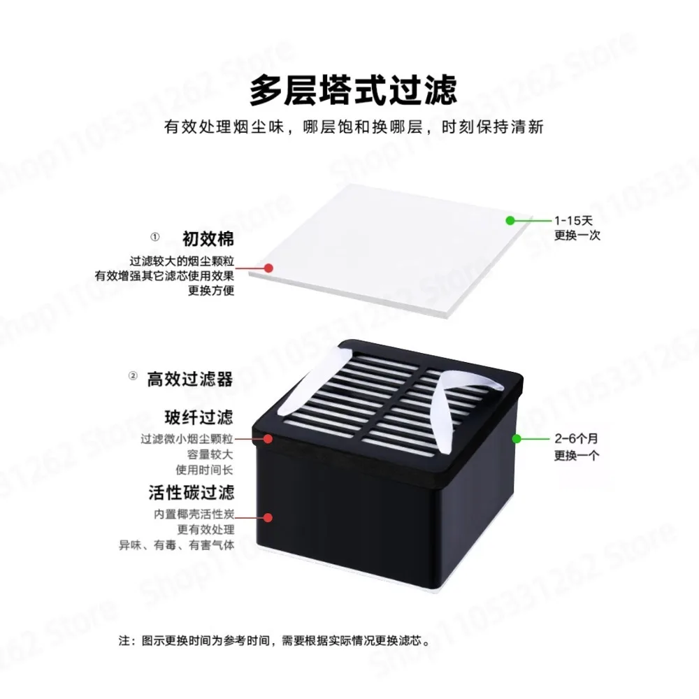 Small Desktop Solder Fume Purifier Filter Industrial Soldering Iron Smoke Dust And Odor Extraction Exhaust Equipment