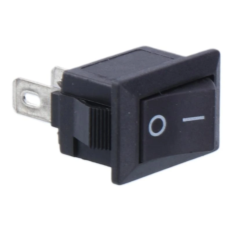 F92C Zwart Wit aan/uit Rechthoek Auto Boat-knop KCD1-2PIN 250V 3A NIEUW