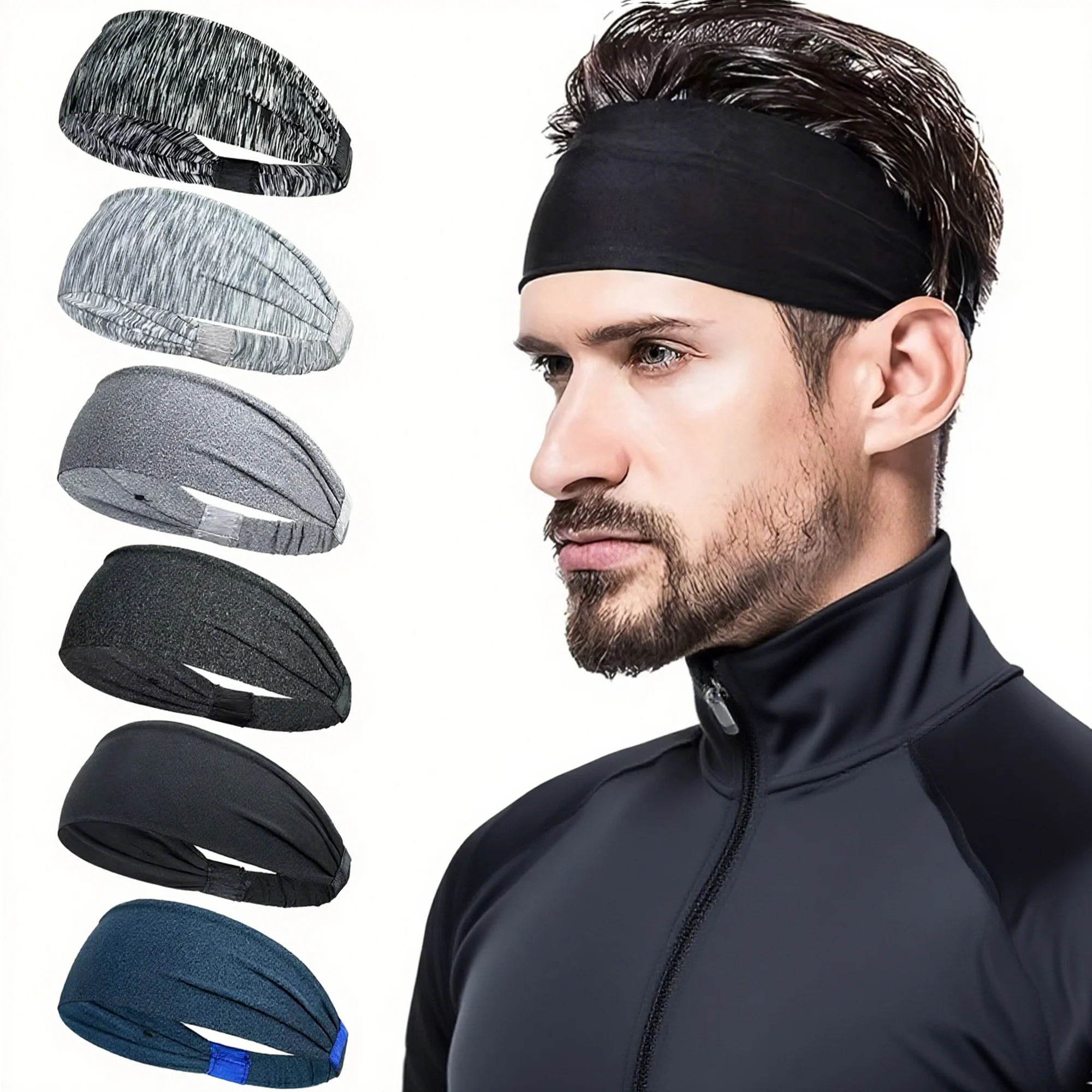 

Sports Headbands For Men Woman Gym Yoga Sweat Hair Bands Soft Elastic Hairbands Stretch Outdoor Sport Sweatbands