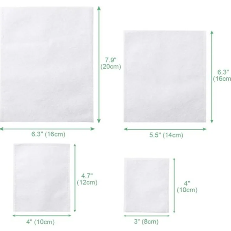 

100pcs Non-Woven Plants GrowBags Fabric Seedling Pots Plants Pouch Home Garden Supply Biodegradable Seed Nursery Bags 8x10cm