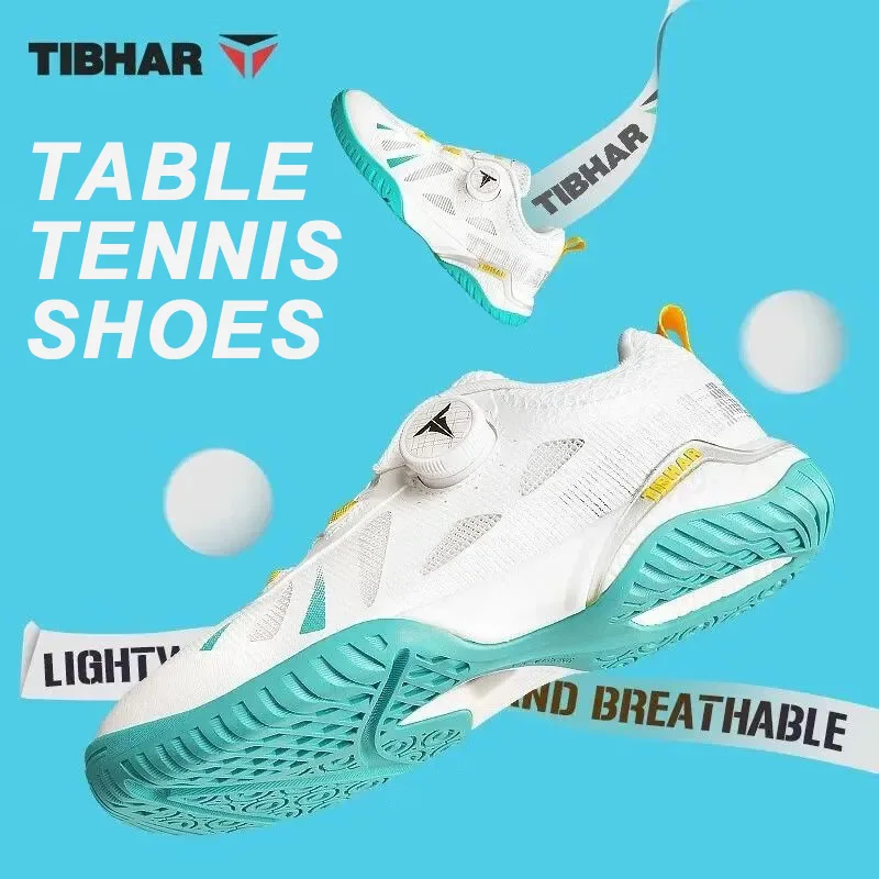 TIBHAR Table Tennis Shoes Men Women Lightweight Sports Sneakers for Ping Pong Players Advanced