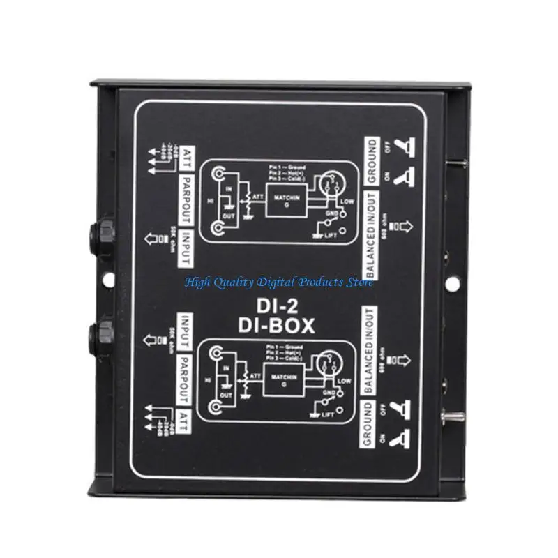 U2JE Converter Single Channel DI-Box Passive BalancedUnbalance Converter