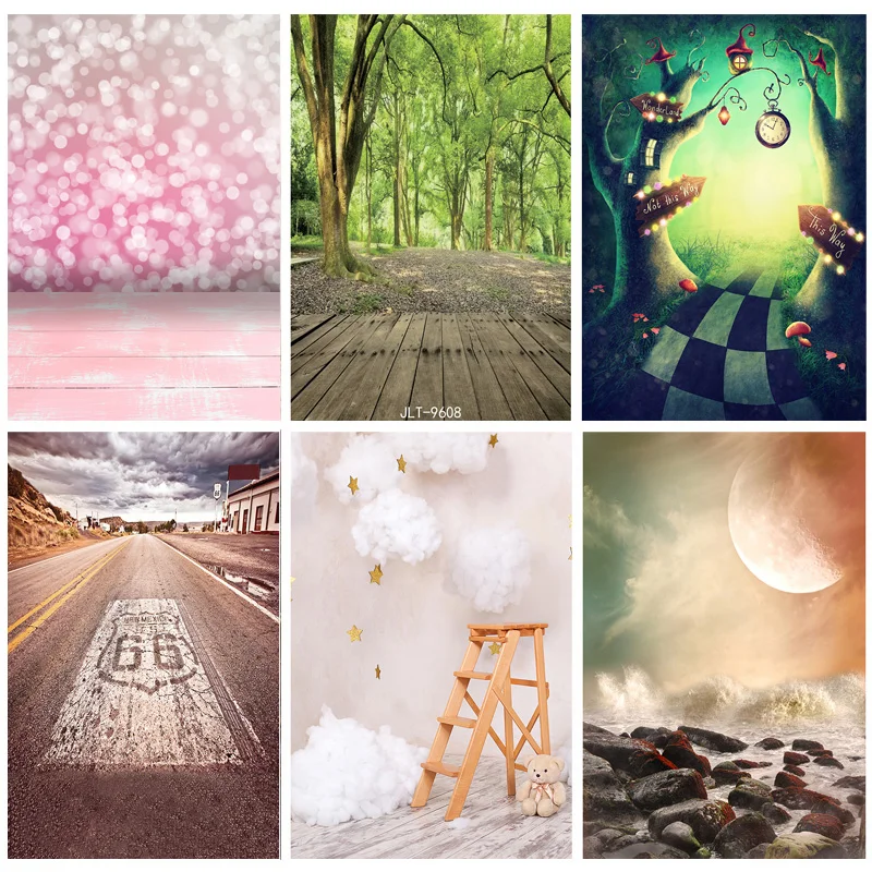 Vinyl Custom Photography Backdrops Props Flower Board Landscape Children's Birthday Photo Studio Background 22612 ZHDT-19