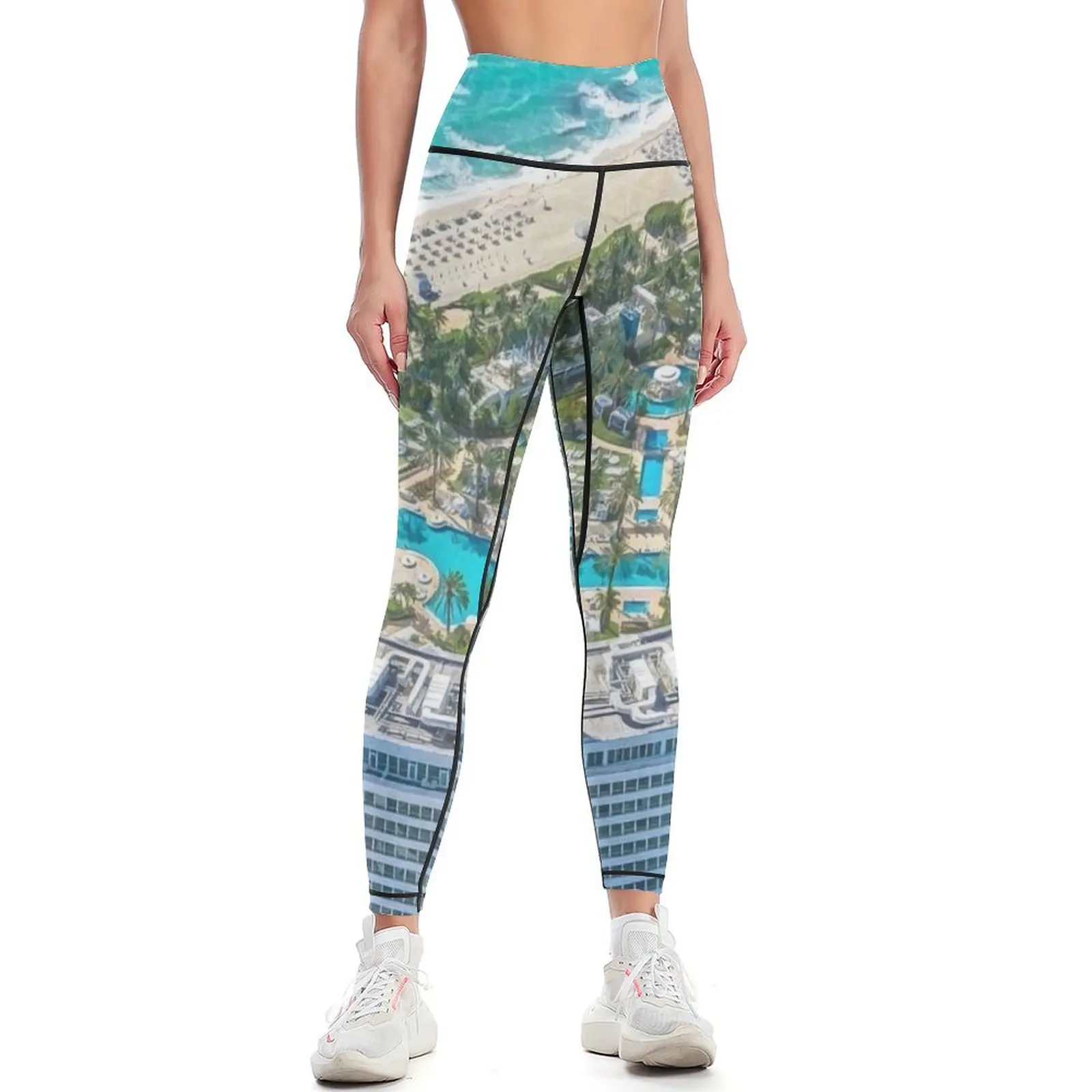 

Ocean Drive Miami Leggings Women's sports Women's tights Clothing fitness Womens Leggings