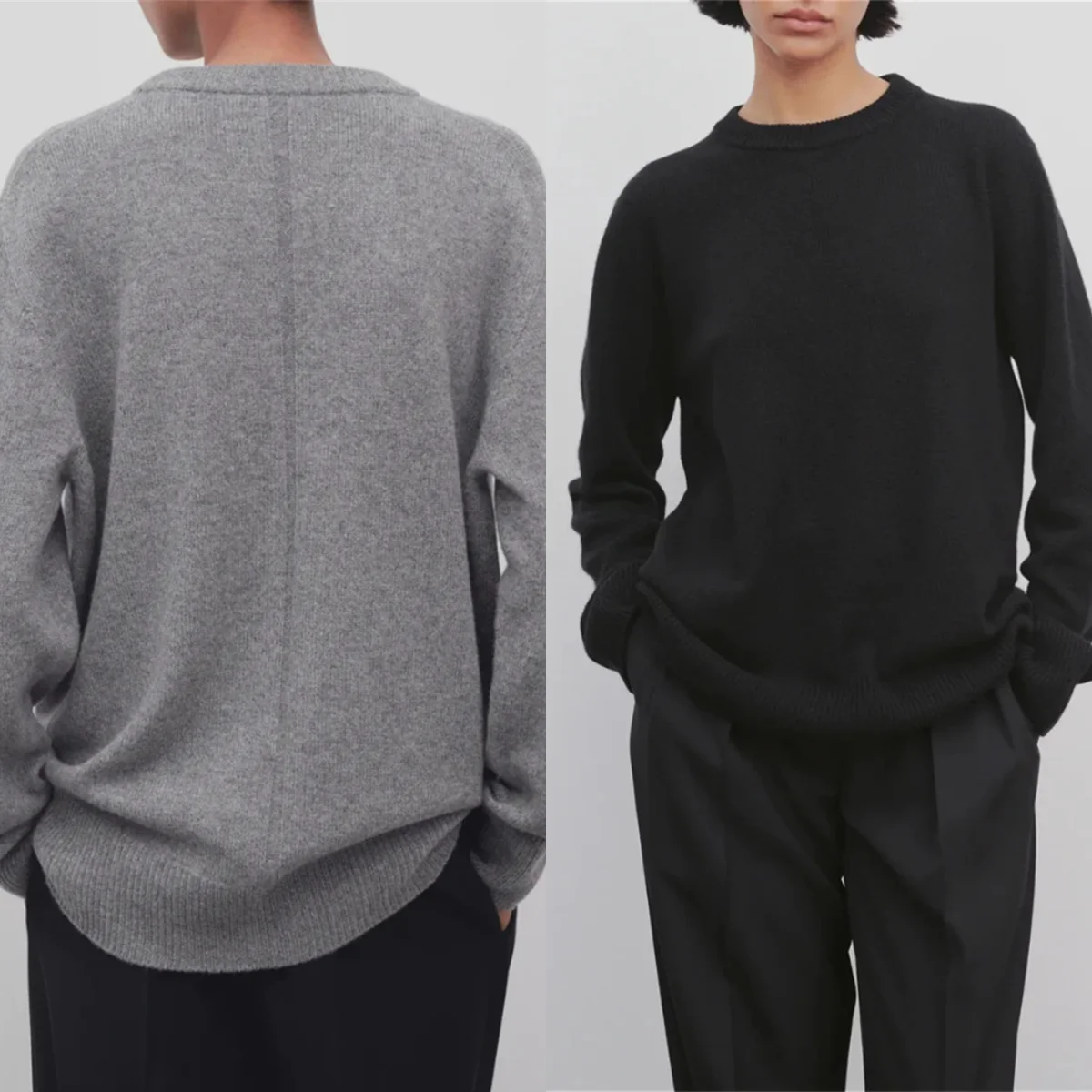 4 Colors Women Long Sleeve O-Neck 100% Wool Knitted Pullover Tops Winter All-Match Loose Sweater