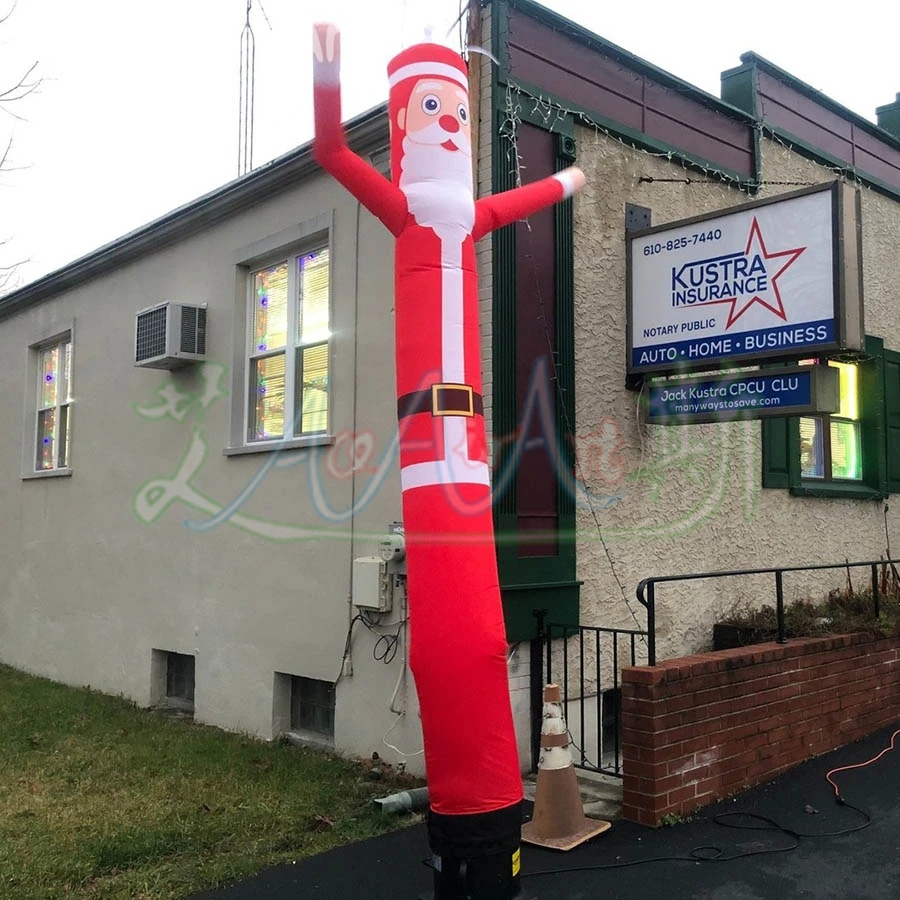 

Настраиваемый надувной Санта-Клаус Air Dancer Tube Man для рождественского двора/магазина/уличного украшения привлекательный праздничный орнамент