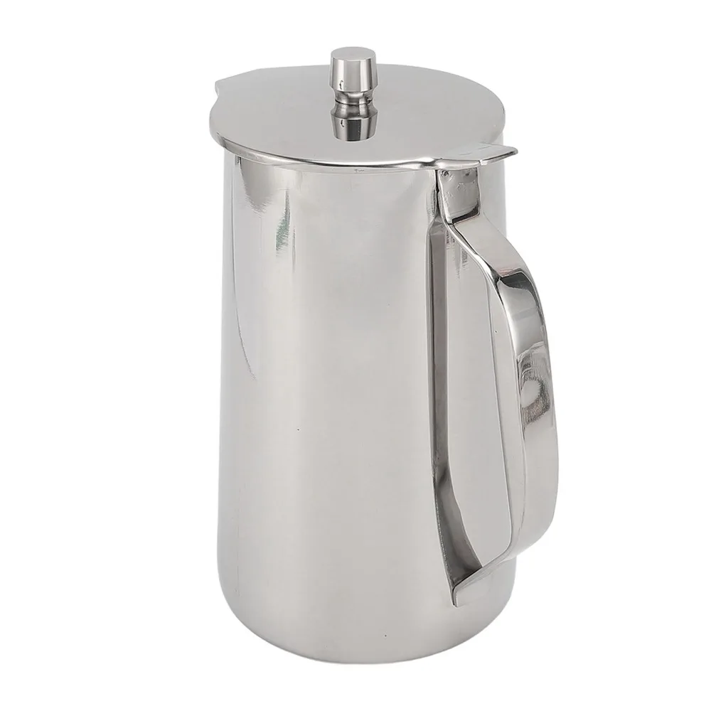 Stainless Steel Water Pitcher Silver 1.8L Large Capacity Cold Water Kettle Thickened Design With Lid Water Jug