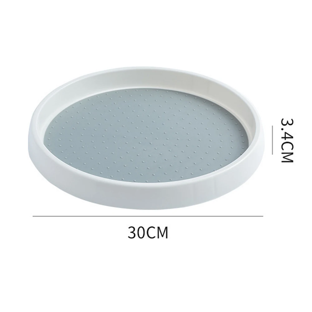 15.3 24.8cm Rotating Organizer Tray Non Skid for Lazy for susan for Spice Rack Cabinet Countertop and Vanity Use
