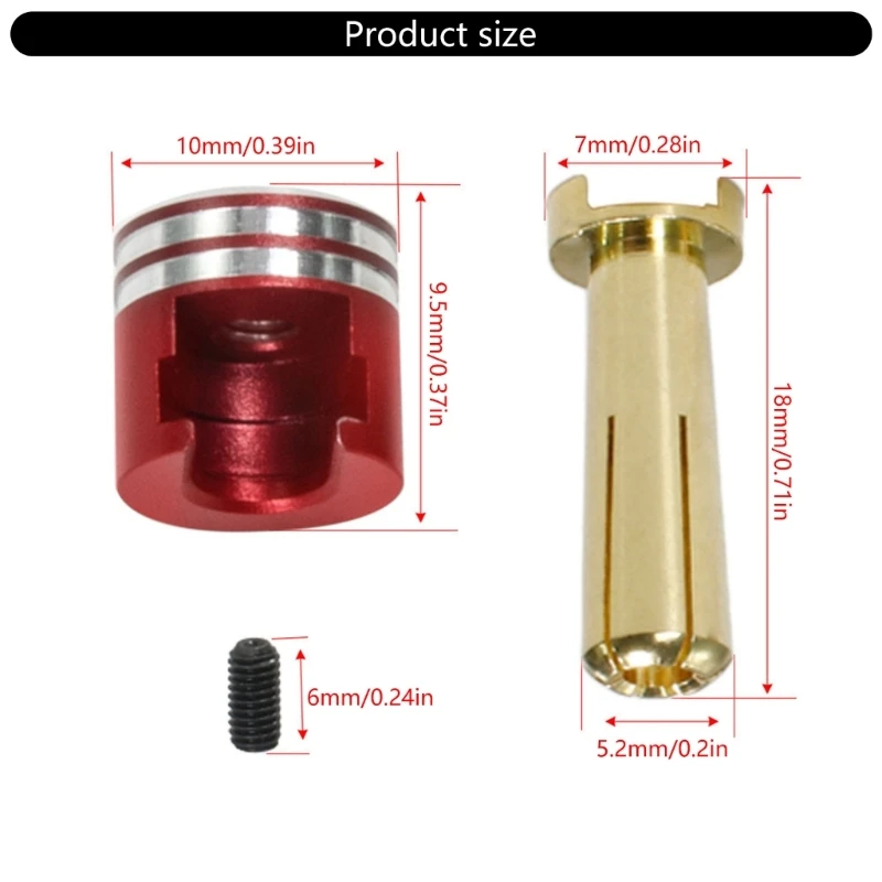 4/5 mm Fernbedienungsbatterie-Bananenstecker mit Wärmeableitung