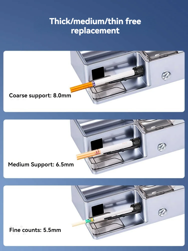 5.5/6.5/8mm Infrared Electric Automatic Cigarette Rolling Machine Injector Tobacco Grind Roller Filling Machine Gadgets for Men