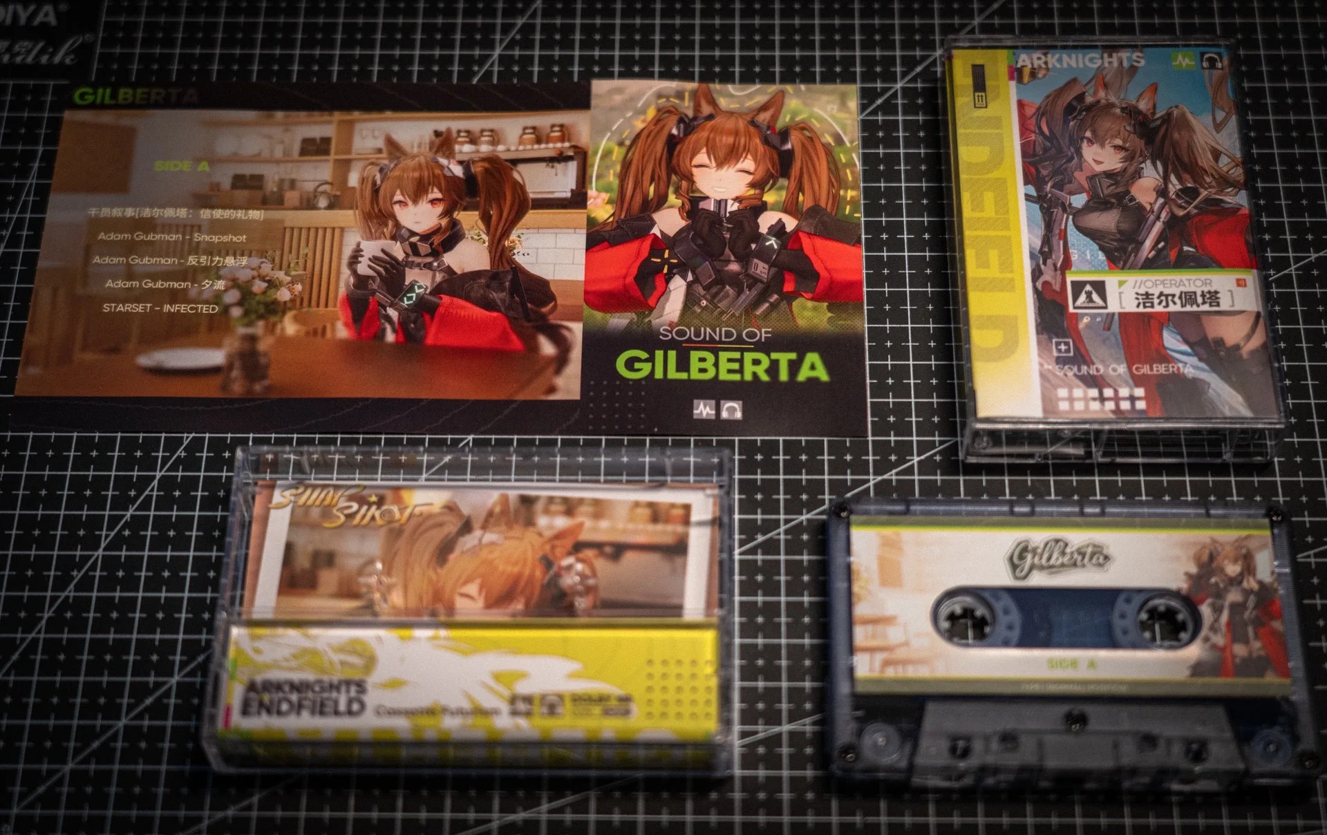 

Game Arknights Endfield Gilberta Music Tape Rhodes Island OST Album Cassettes Cosplay Recorder Car Walkman Soundtracks Box Gifts