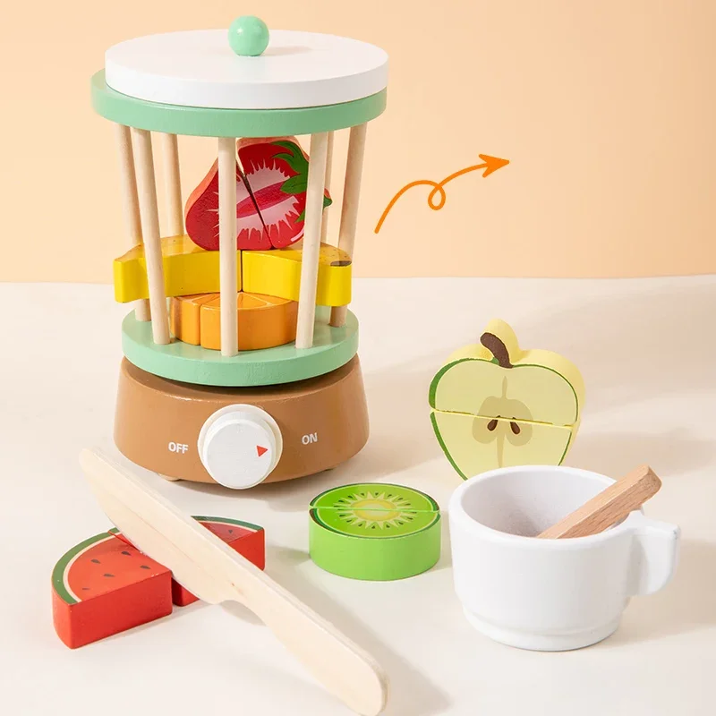 Houten keuken Fantasiespelset Montessori Simulatie Borden Gerechten Accessoires Speelset Speelgoed voor peuters Geschenken