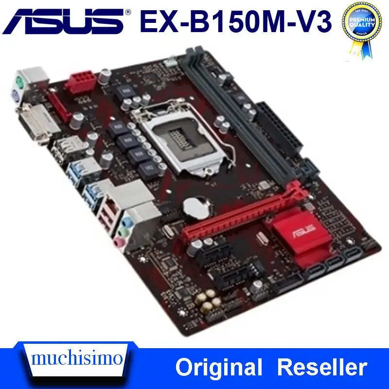 Go! Asus EX-B150M-V3 Desktop Motherboard DDR4 LGA 1151 Intel B150 DDR4 32GB PCI-E 3.0 USB3.0 Micro ATX i7 i5 CPU 1151 Mainboard