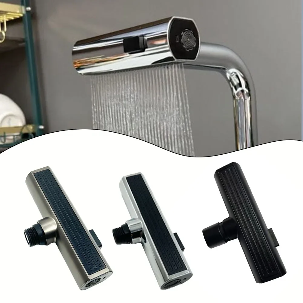 Kitchen Faucet 3-In-1 Pull-Out Faucet Waterfall Sprayer Head Sprayer Filter Diffuser Water Saving Nozzle Faucet Connector Mixer