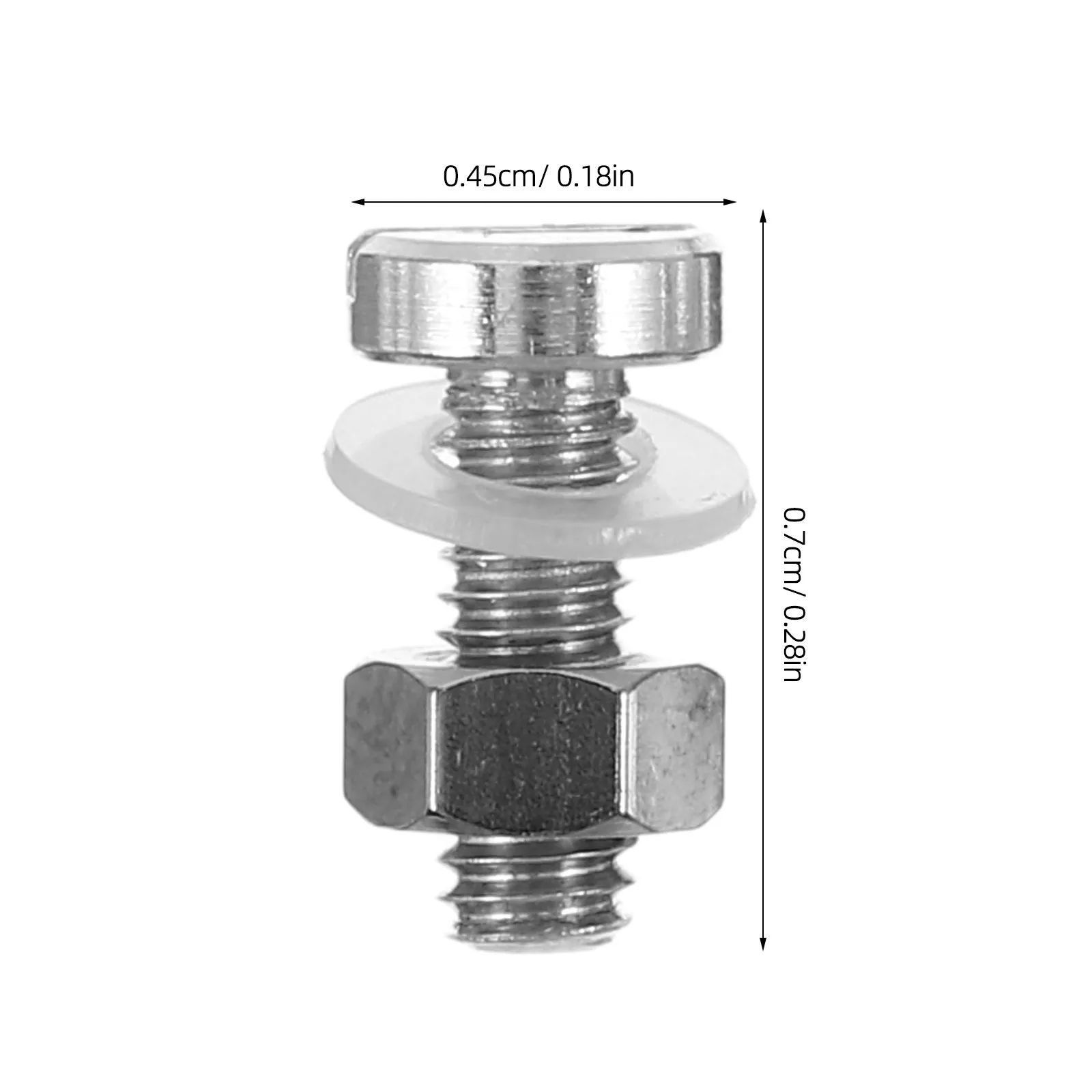 2Pcs Precision M2.5 Turntable Screws Flat Head Vinyl Record Player Headshell Mounting Kit DIY Repair Accessories for