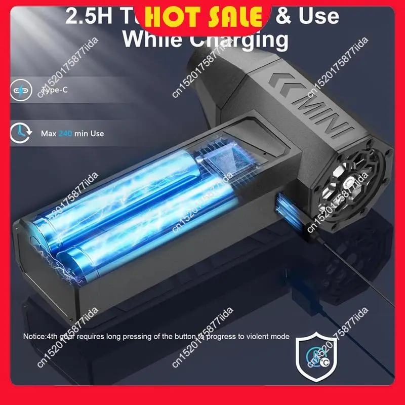 Needful 130, 000RPM Cordless Air Duster Mini High-Speed Blower Turbo Jet Fan Adjustable Power For Electronics Car For Cleaning