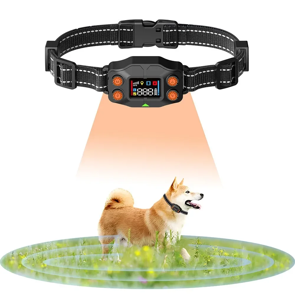 

New Pet Dog Training Collar with GPS Wireless Electric Fence System, IPX7 Waterproof Dog High Precision Invisible Virtual Fence
