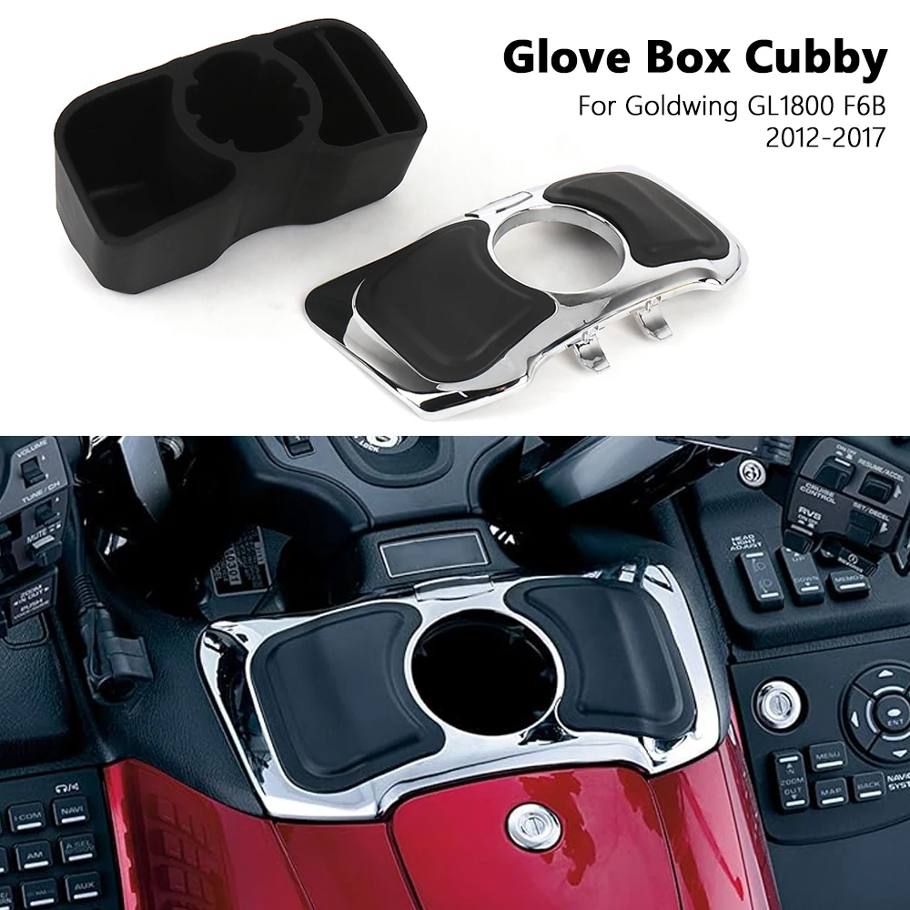 New Motorcycle Accessories Glove Box Cubby For Honda GOLD WING GL1800 GL 1800 Goldwing F6B 2012-2017 Chrome or Black