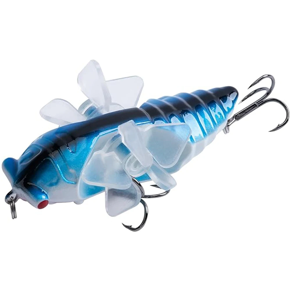 

Goture 1pcs Fishing Lure Bass Cicada Iscas 14g 7.5cm Insects Hard Bait for Catch Carp Trout Topwater Wobblers Lures