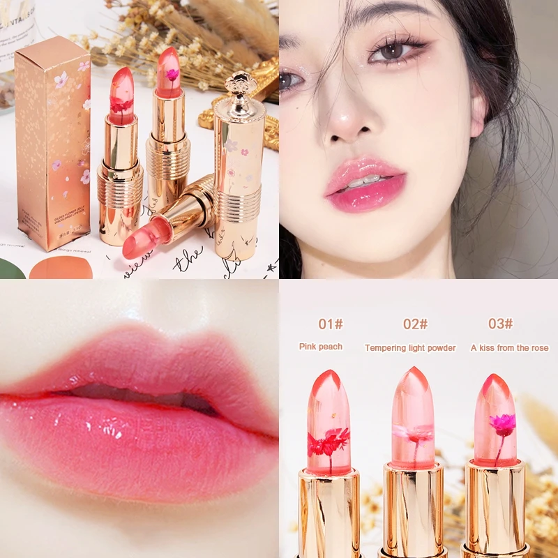 3 Colors Temperature Color Change Lipstick Lip Balm Long Lasting Moisturizer Nourishing Beauty Health Dry Cracked Hydrating