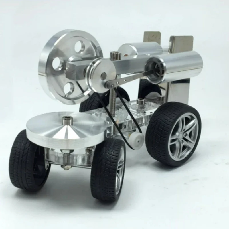 Custom Eencilinder Stirling Motor Model Tractor Auto Motor Wetenschap Fysiek Experiment Speelgoed Tieners Kinderen Geschenken