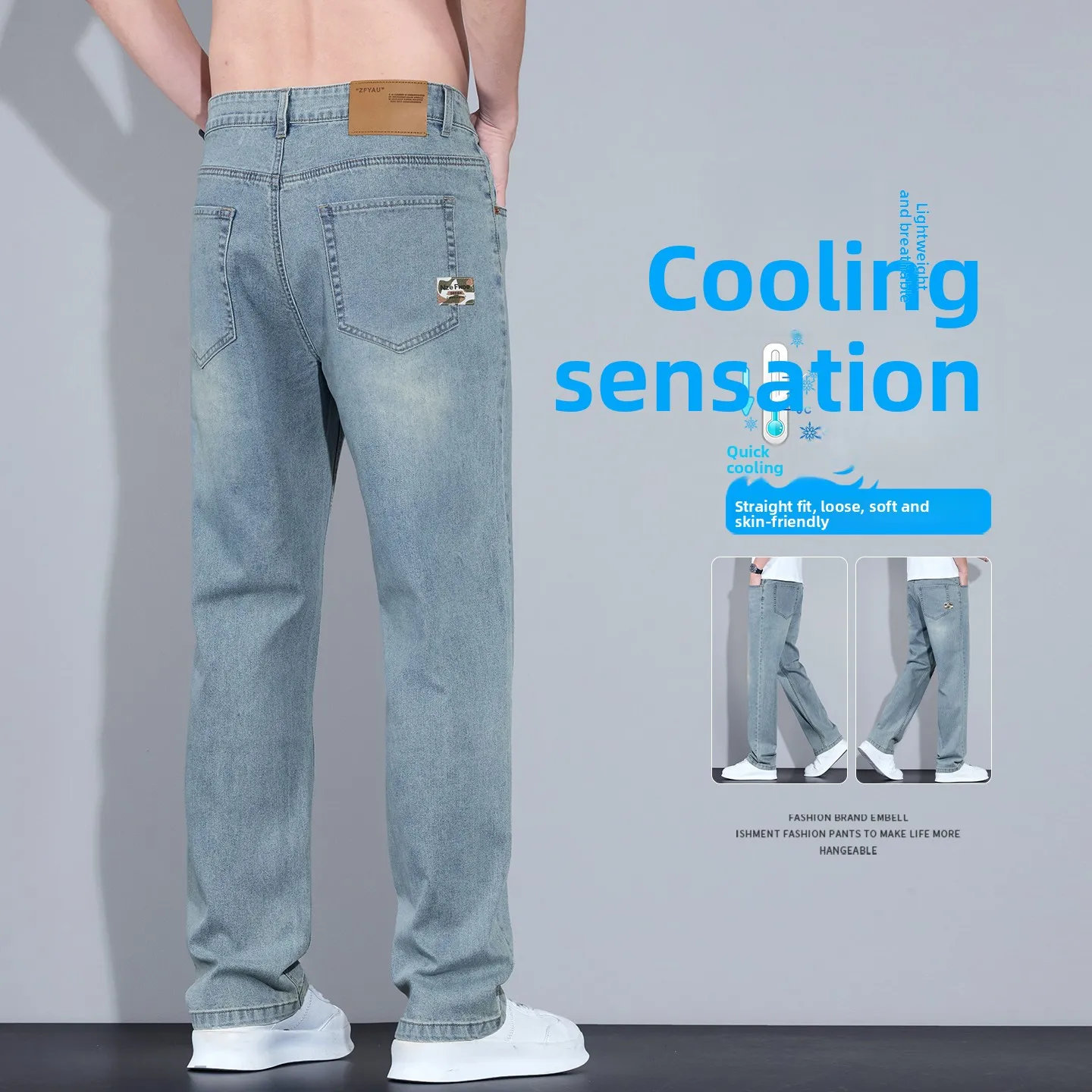 

Новые мужские джинсы: повседневные, универсальные, прямого кроя, для весны, лета и осени, удобные брюки со средней посадкой