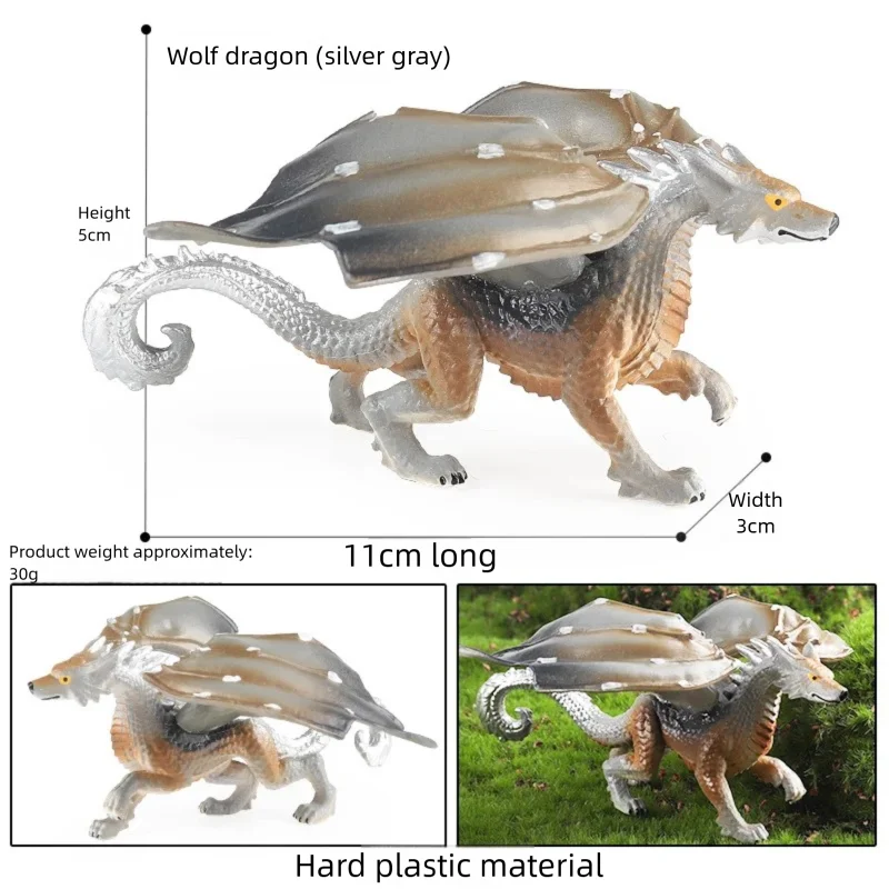 Oenux Simulierte Mythische Tiere Leuchtende Eidechse Elfe Fliegender Drache Monster-Modelle Actionfiguren Realistische Puppen Sammlerstücke Spielzeug – Detail 1