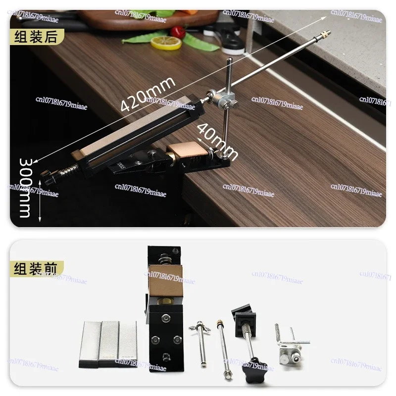 New Household Diamond Replaceable Whetstone Kitchen Knife Angle Setting, Knife Sharpener