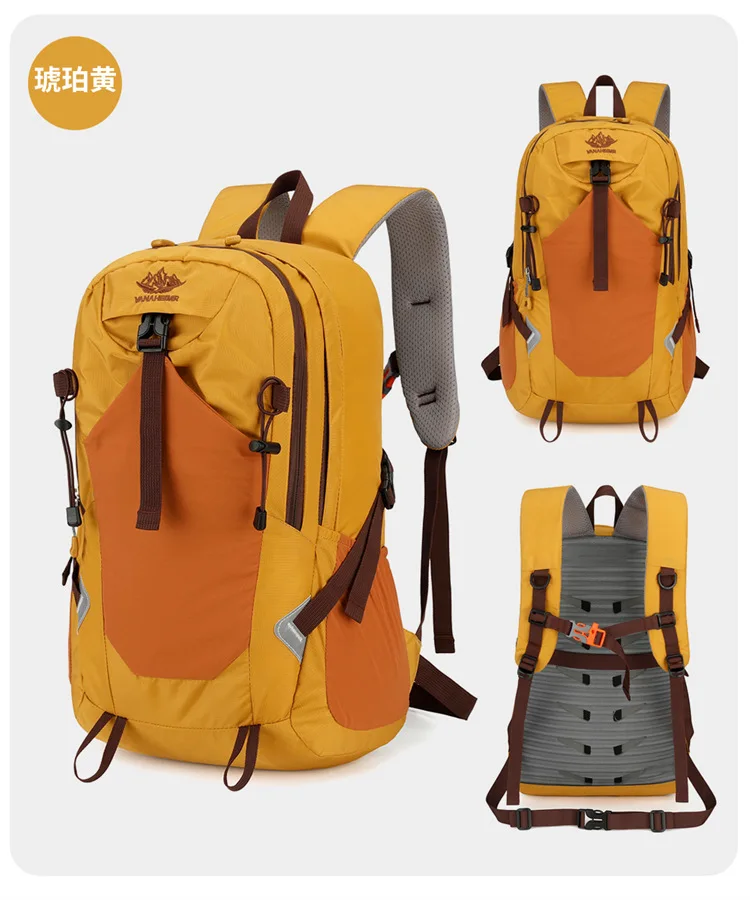 20-35L Outdoor-Wanderrucksack mit großem Fassungsvermögen, Unisex, Camping, Freizeit, Trekking, wasserdichte Sporttasche, City Wildness, Nylon, atmungsaktiv – Detail 28