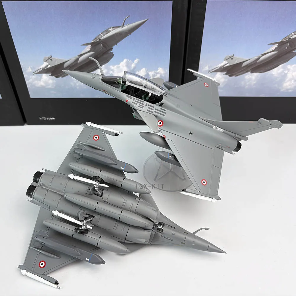 

1:72 Scale France Air Force Rafale Fighter Jet Metal Airplane Model Military Finished Alloy Simulation Aircraft Children's Toy