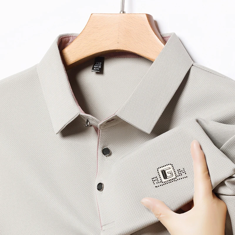 

Summer Men's Luxury Business Casual Embroidered Short Sleeve Polo Shirt Fashion Breathable Comfortable Versatile Business Top