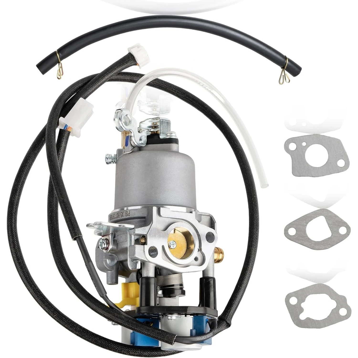 Carburetor Kit for Predator 5000-Watt Dual Fuel Inverter Generator, Fits Models 71367 70143, Replacement Carb with Gaskets