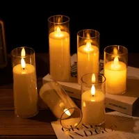 LED Flameless Electric Candles Lamp Battery Flickering Fake Tealight Candle for Festival Wedding Home Party Decor Lighting