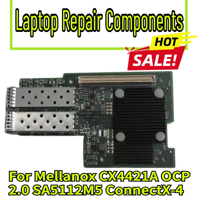 90% New CX4421A 25G Fiber Optic Network Card OCP Interface For Mellanox CX4421A OCP 2.0 SA5112M5 ConnectX-4